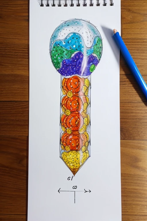 Draw a super hero form of a cell organelle nucleus