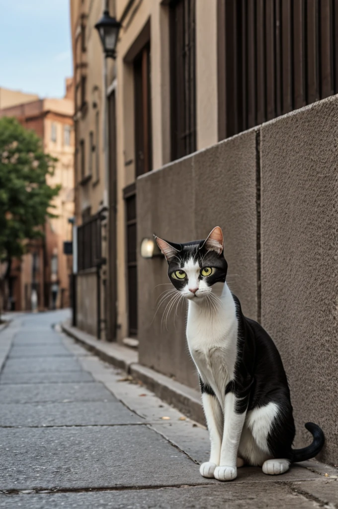 Skinny crying cat in the streets skinny bones