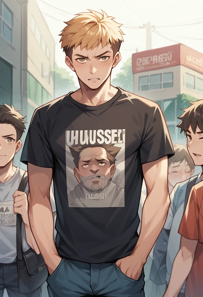 Camisa streetwear. Name on shirt (young people who win)