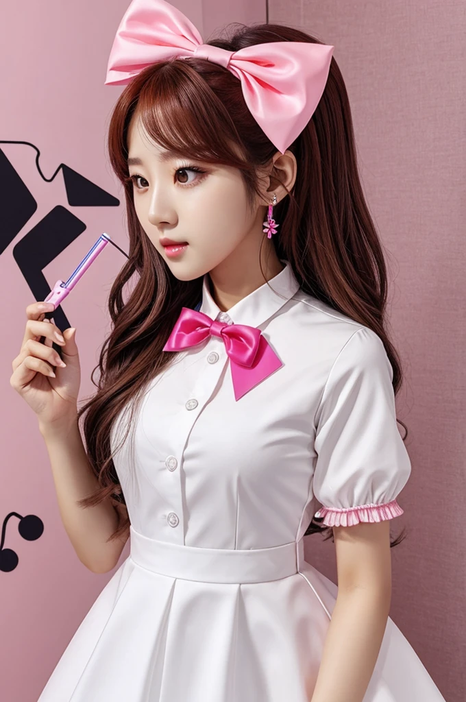 Kpop lightstick with a bow