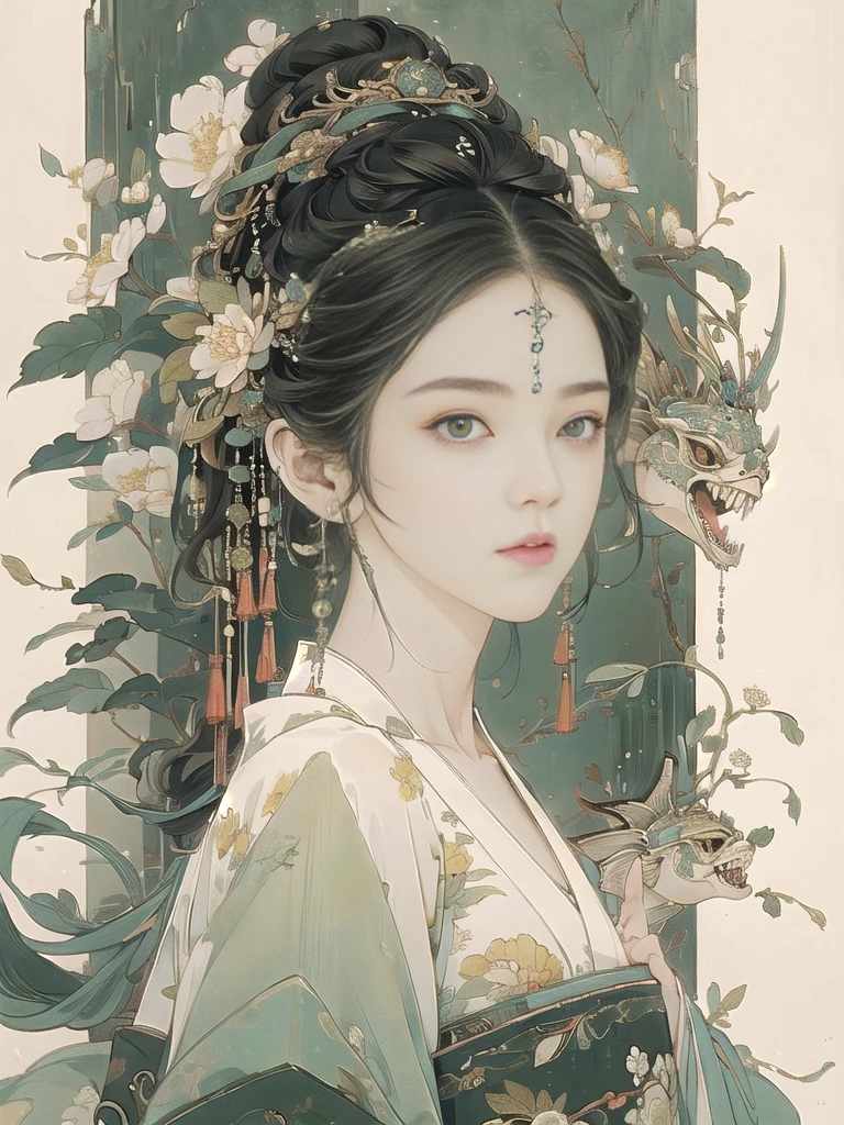 (8K, best quality, masterpiece),{Practical, original photo, Ultra-fine transparent, image, (Influenced by Yoshitaka Amano's style:1.6)}, Practical Light, Delicate skin, (Beautiful slim woman, 25 years old, Court Knight:1.5), Thin legs, Fine particles, Long white hair, Detailed fingers, Thin, sex, Ecstasy expression, 动感sex感的姿势, (巨大有弹sex的坚挺胸部:1.4), (sex感指挥官的盔甲, Long skirt, Long red cape, boots:1.2),(The armor has a larger chest opening;1.6), Exposing breasts, (Arcadia, Flower Storm, Many flowers:1.8), Unobscured,Beautiful scenery, (Flowers, birds, Wind and Moon, Phoenix:1.5),