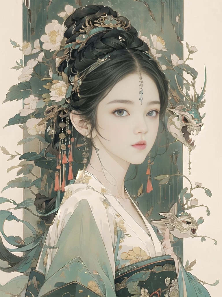 (8K, best quality, masterpiece),{Practical, original photo, Ultra-fine transparent, image, (Influenced by Yoshitaka Amano's style:1.6)}, Practical Light, Delicate skin, (Beautiful slim woman, 25 years old, Court Knight:1.5), Thin legs, Fine particles, Long white hair, Detailed fingers, Thin, sex, Ecstasy expression, 动感sex感的姿势, (巨大有弹sex的坚挺胸部:1.4), (sex感指挥官的盔甲, Long skirt, Long red cape, boots:1.2),(The armor has a larger chest opening;1.6), Exposing breasts, (Arcadia, Flower Storm, Many flowers:1.8), Unobscured,Beautiful scenery, (Flowers, birds, Wind and Moon, Phoenix:1.5),
