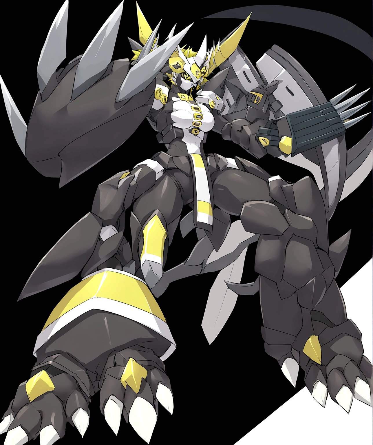 A female version of the Digimon Wargreymon