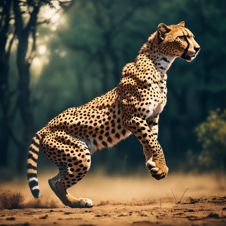 a Cheetah, dynamic pose, (masterpiece, best quality, Professional, perfect composition, very aesthetic, absurdres, ultra-detailed, intricate details:1.3)