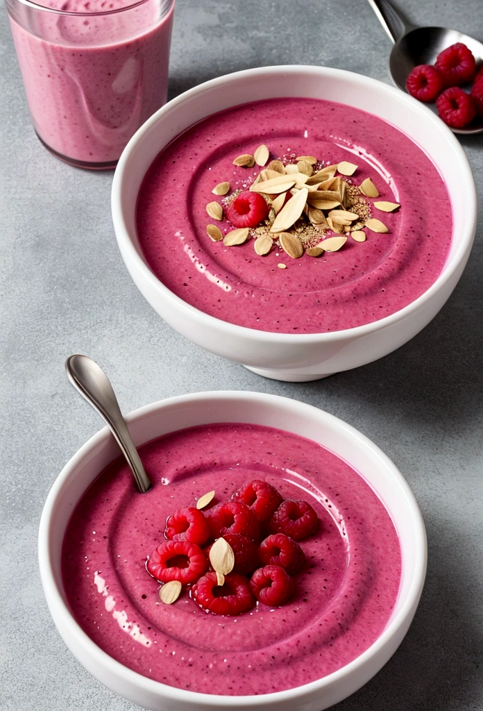Raspberry Protein Smoothie Bowl