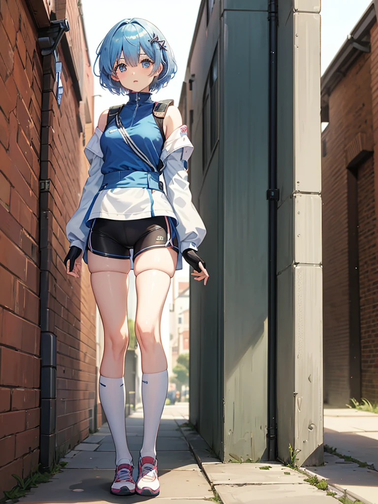 Rem prepares to go out to exercise in the square
