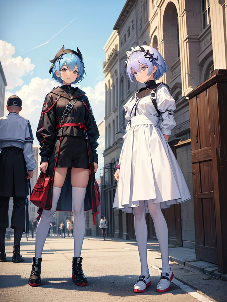 Rem prepares to go out to exercise in the square
