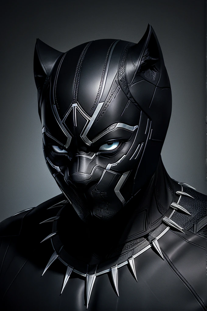Generate a black panther dark logo