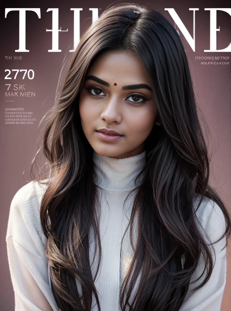 (Best quality, 8k, 32k, Masterpiece, UHD:1.2) "Generate a captivating artwork featuring a young Indian girl model with short, sleek black hair styled in a chic bob haircut. Envision her bathed in dramatic cinematic lighting, creating an atmosphere of allure and mystery. Emphasize a romantic aesthetic vibe, showcasing the model in a poised and elegant pose that evokes a sense of intimacy and sophistication. Utilize warm and soft tones to enhance the romantic ambiance, and consider incorporating elements like flowing fabrics or flowers to add a touch of ethereal beauty. Capture the essence of romance and beauty through the model's expression, the play of light and shadows, and the overall aesthetic, creating a visually compelling and emotionally resonant piece."