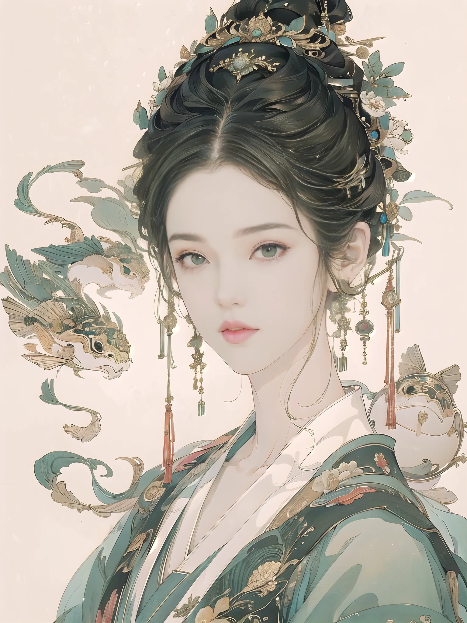 (8K, best quality, masterpiece),{Practical, original photo, Ultra-fine transparent, image, (Influenced by Yoshitaka Amano's style:1.6)}, Practical Light, Delicate skin, (Beautiful slim woman, 25 years old, Court Knight:1.5), Thin legs, Fine particles, Long white hair, Detailed fingers, Thin, sex, Ecstasy expression, 动感sex感的姿势, (巨大有弹sex的坚挺胸部:1.4), (sex感指挥官的盔甲, Long skirt, Long red cape, boots:1.2),(The armor has a larger chest opening;1.6), Exposing breasts, (Arcadia, Flower Storm, Many flowers:1.8), Unobscured,Beautiful scenery, (Flowers, birds, Wind and Moon, Phoenix:1.5),