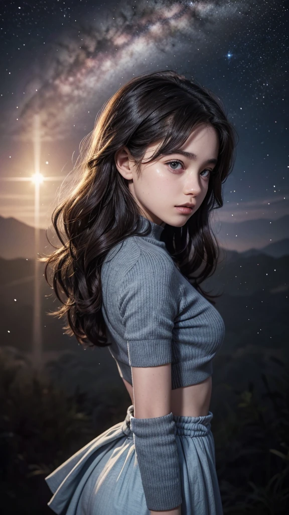 universe detective (a 15 year old) showing only the waist to head part for a profile photo