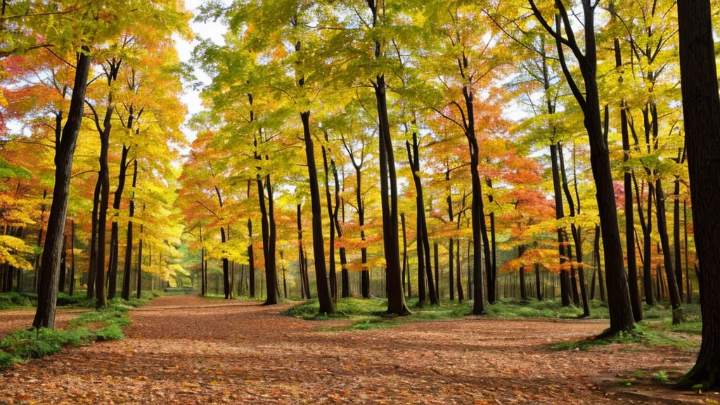 colorful forest