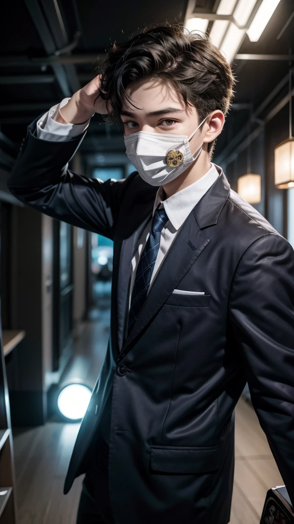 a 15 year old male teenager masked universe detective