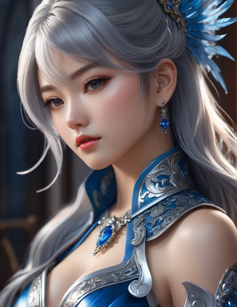 Anime character design is crucial for storytelling and engaging audiences. A notable trope is female characters with exaggerated physical attributes like big hips and breasts. This article delves into their aesthetic appeal, cultural implications, and narrative significance.

Aesthetic Appeal:
The allure comes from visual design principles and cultural beauty standards. Artists use proportional exaggeration to create distinctive characters that signify fertility and femininity, helping them stand out. Fashion choices also play a role, as outfits enhance these features, reflecting personality traits and adding to their appeal.

Cultural Implications:
These designs reflect broader cultural attitudes towards beauty. In Japanese otaku culture, exaggerated body types are often idealized, linked to historical art and societal views. Western perspectives are mixed; some appreciate the fantasy element, while others critique potential objectification, reflecting broader body image and representation issues.

Narrative Significance:
Characters with these traits often fit specific archetypes like the “seductive femme fatale” or “nurturing mother.” Their designs can either empower women by celebrating their bodies or be seen as objectification. Strong narratives can challenge these views by giving characters depth and agency. These designs also boost audience engagement, fan loyalty, and merchandising opportunities.

Conclusion:
Designs featuring big hips and breasts highlight the relationship between art, culture, and storytelling in anime. Balancing fantasy with authenticity ensures thoughtful and respectful representation, crucial as the industry evolves.1 fille, Solo, Résolution Haute, Seins, Bouche Ouverte, Cheveux Blonds, Yeux bleus, Gros seins, Boucles d'Oreilles Cristal, Lécher les Lèvres, Résolution Haute, Œuvre d'art, Anatomie correcte, Qualité Meilleure, Détails fins, Modèle HD, Haute qualité, Peau texturée, 