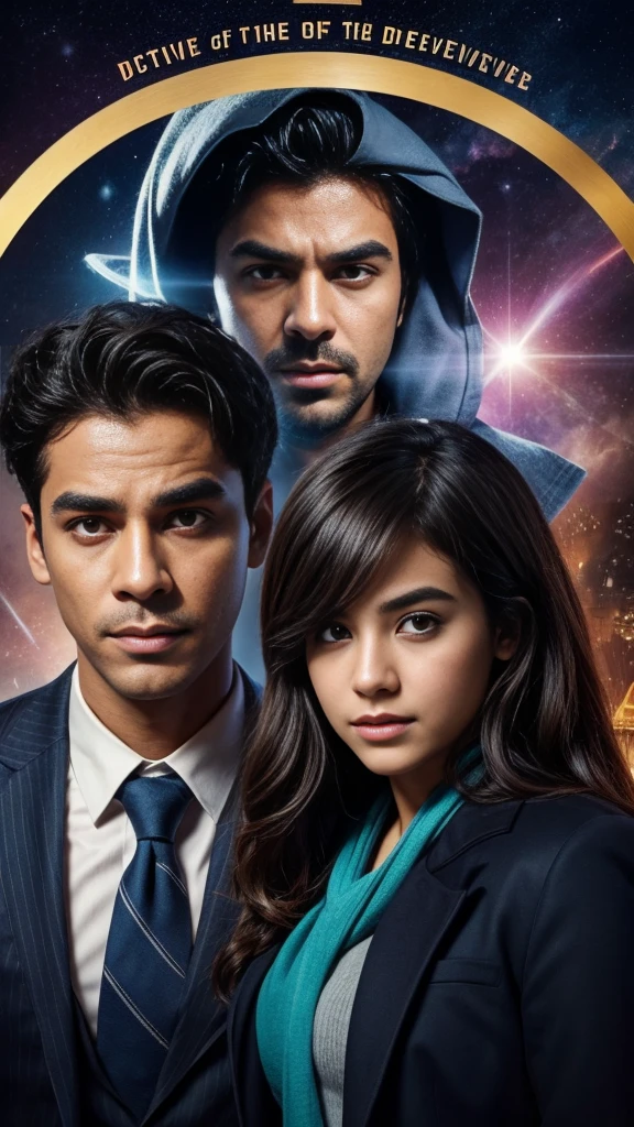 Detective of the universe with his face covered by something in a creative way with the Detective being a teenager  