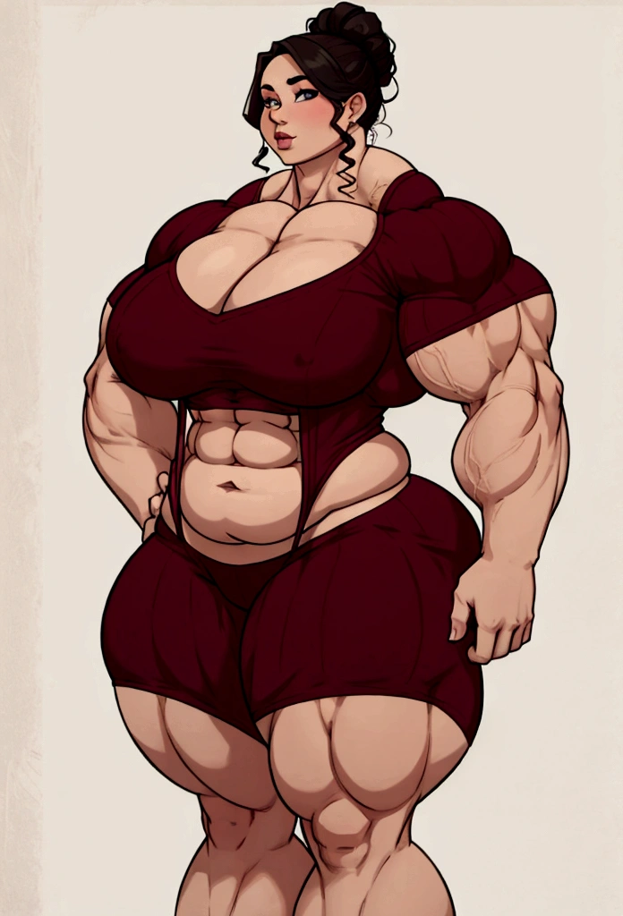chubby muscle woman