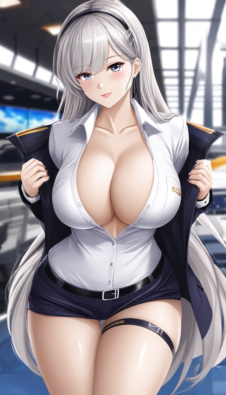 Azur Lane))、(((Graypoi Silver Hair)))、(Enterprise)、Beautiful ??????? Director's hat、White clothes、Black jacket、aircraft carrier、Cool Women、 (Perfect hands, Perfect ???????),, Anime Girls, best anime 4k, wallpaper, Detailed digital anime art, Detailed anime artワーク, アニメアートwallpaper 4k, アニメアートwallpaper 4k, Detailed anime art, アニメwallpaper 4k, アニメwallpaper 4k, アニメアートwallpaper 8K, 4k アニメwallpaper, 8k high quality detailed art