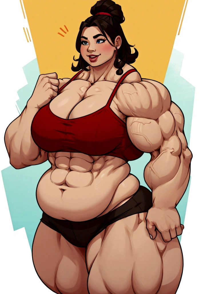 fat muscle woman