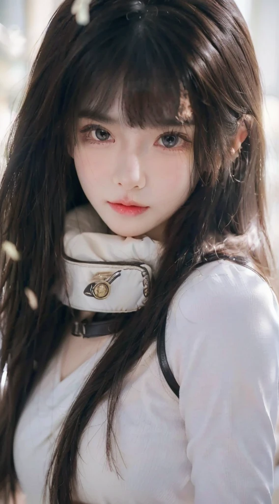 8K, Detailed face and eyes, long hair, big breasts, sexy body, Best Quality, high resolution, Highly detailed, detailed hand, intricate detailes , masterpiece ,Cute Girl , Soft cinematic light, Hyper-detailing,Sharp Focus, High quality, Mini leather skirt