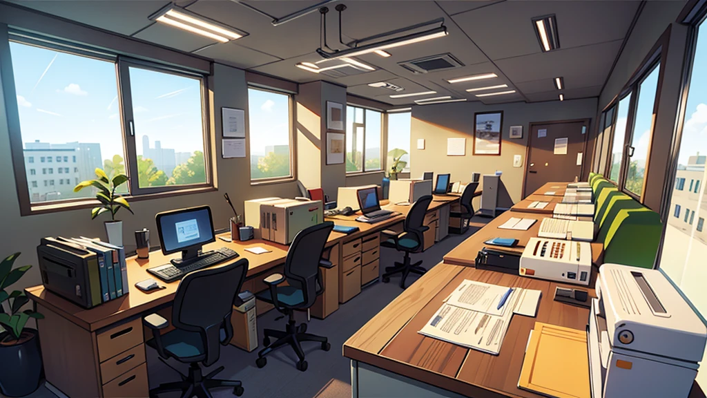 there is an empty office, company