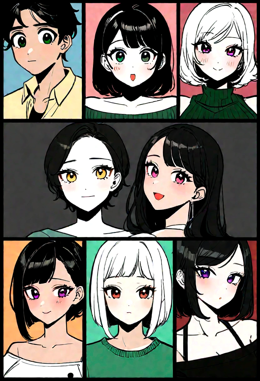 arafed asian woman have short hair and a green sweater, Cute young Korean face, Portraits of Korean female idols, beautiful young korean woman, cute korean stars, have short hair, Korean actress, gorgeous young korean woman, Cute young man with a sweet Asian face, beautiful south korean woman, Korean symmetrical face, Cute girl - clear face, Korean girl, korean woman