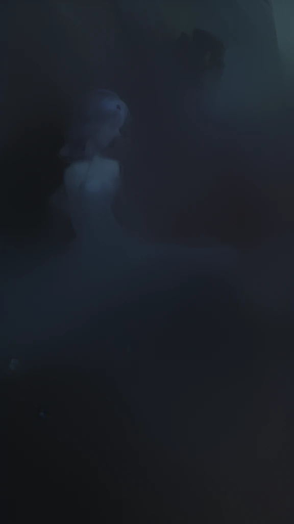 ((SFW)), (best quality,4k,8k, high res,masterpiece:1.2), ((masterpiece)), (((best quality))), slightly muted colors, hair color, hairstyle fax, eyes, clouds, flowy hair, stars in hair, adult, starry eyes, sea, ocean, celestial, hairstyle fax, deity, muted blue hair, sky-like hair with stars, ocean hair, soft smile, (({comforting aura})) (((abstract:0.5, melting elements from the painting, ghostly, transparent))), angels, luminous, bright character, ghostly luminous character, siren, mesmerizing siren, ((2 figures, one dark figure and one light figure mesmerizingly together in the most ethereal romantic artwork))