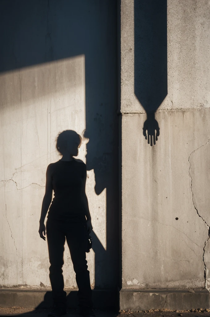 A shadow on the wall