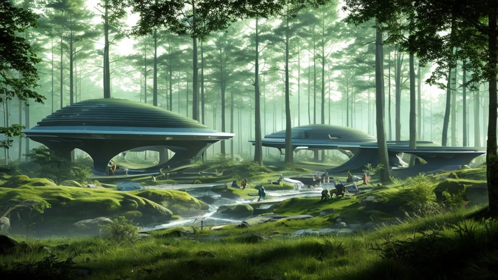 futuristic forest