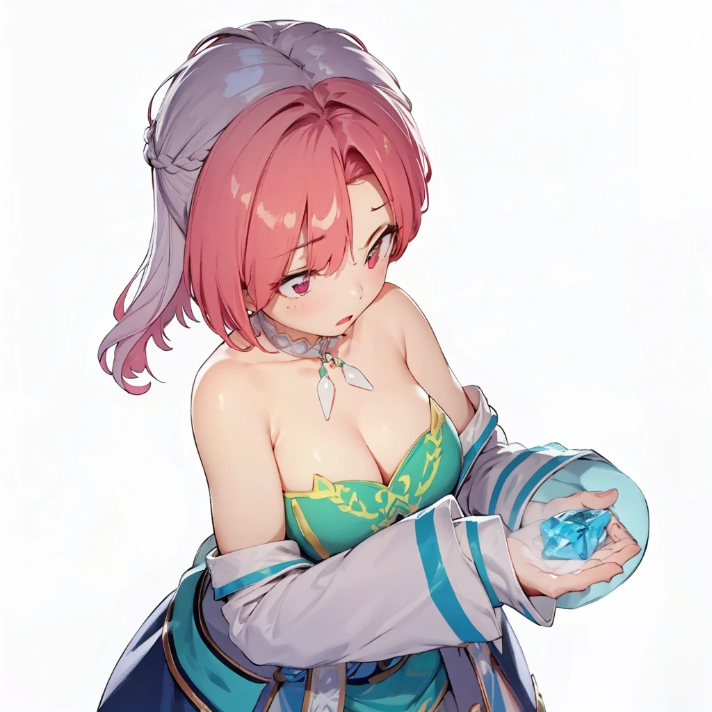 Girl with Jewels,(surprise:1.3),Braid,4K,8K,Highest quality