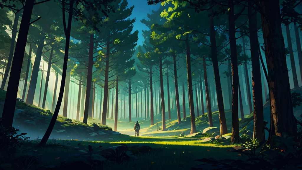 futuristic forest