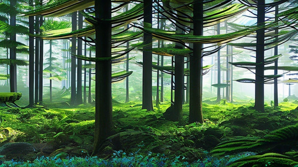 futuristic forest