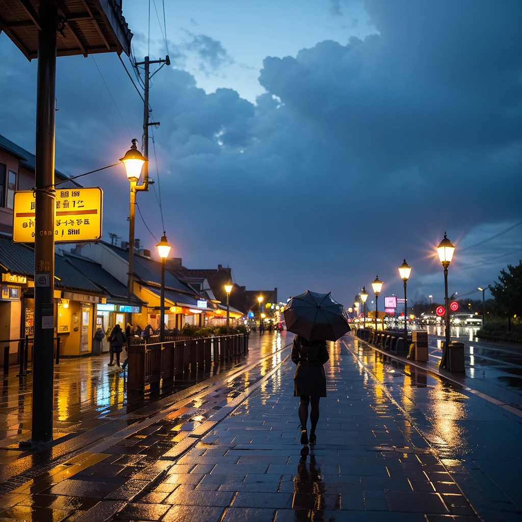 rainy night