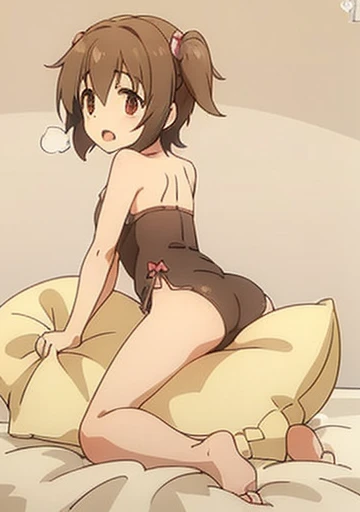 (best quality, masterpiece),mine, , details), (Light and shadow oxtail,,, bed background, Cute girl posing on pillow,,, ,Pillow,(piles of Pillow),Upholstered,((four poster bed)),Soft pillow quotation,,Lots of Pillow,,(Pillow),,The love surrounding the protagonist,steam,,,Luxury Pillow),,(luxury bed),(Gorgeous pattern pillow),luxurious pillow,(bedroom ),,,pillow humping,hump,open mouth,,red eyes,,kneeling,(Love around the protagonist),(Steaming hot),(pillow),Four poster bed,Canopy bed,Lots of pillow head, miria akagi,princess bed