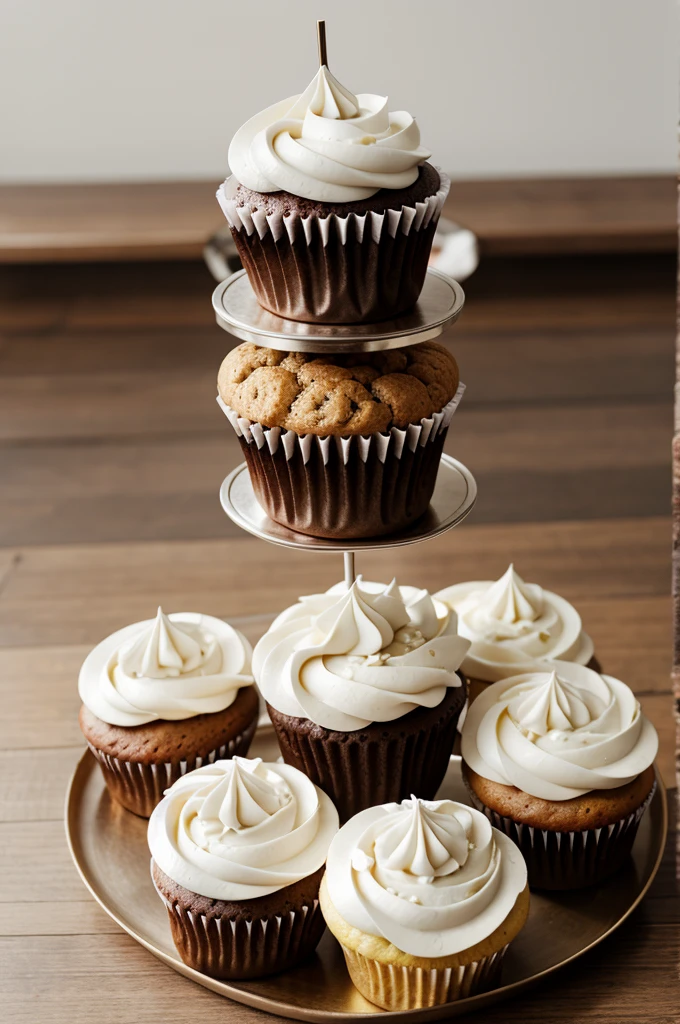 Cup cake in different felover