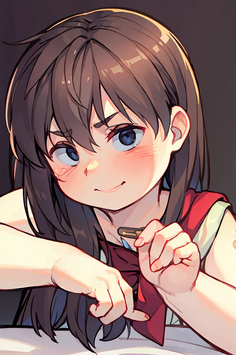 naughty and perverted girl, being caressed by a male hand