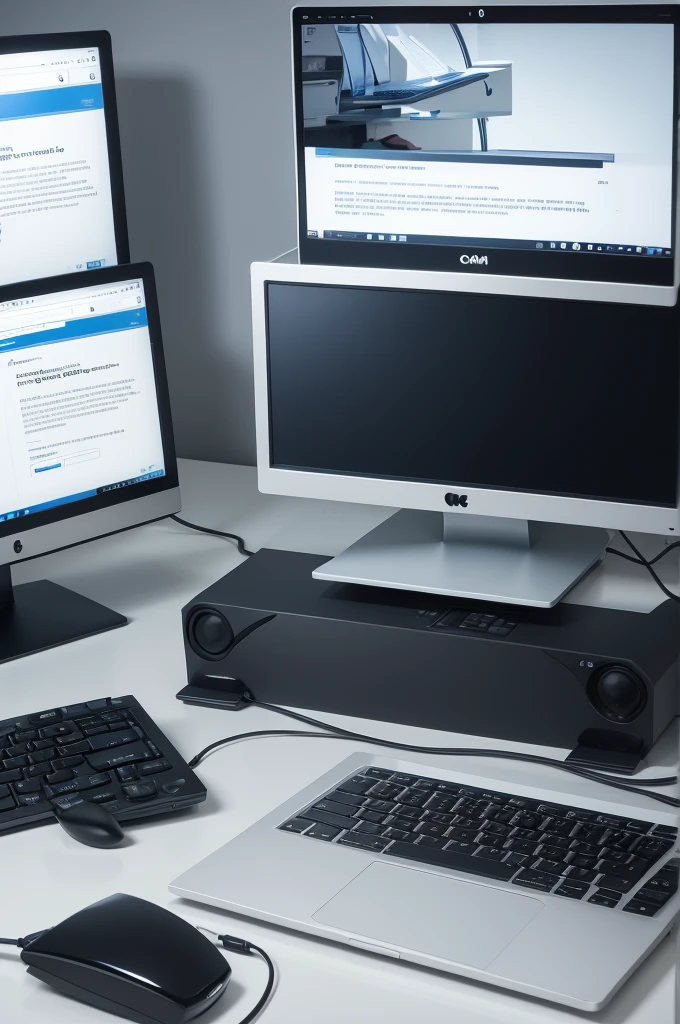Computer monitor written ACADEMIA DO CRM