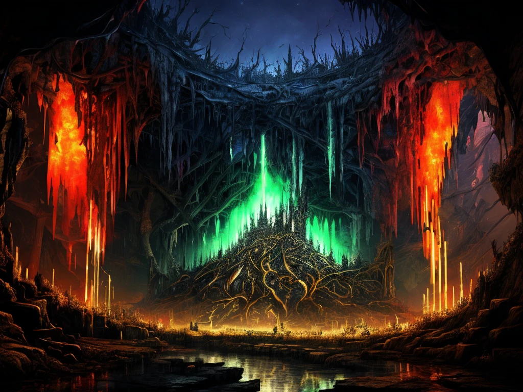((best quality)), ((masterpiece)), ((Practical,The Art of Mathematics)), (Extremely detailed),DonMD3m0nV31ns,Biochemical Demonic Vein,  Ruined Kingdom Cave Resonance,Fabric,street, 