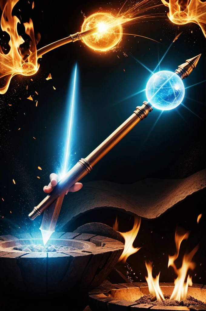 World's most powerful magic wand with all 5 elements