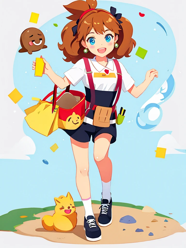 A spiral poop emoji character