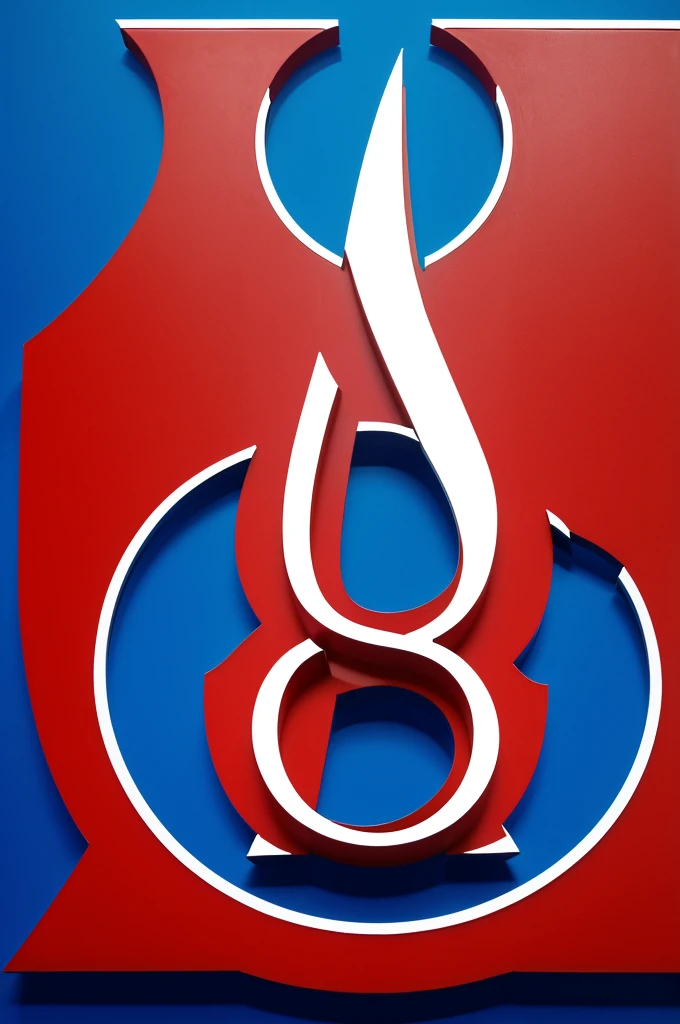 Logo with letters rpkr with ussr style