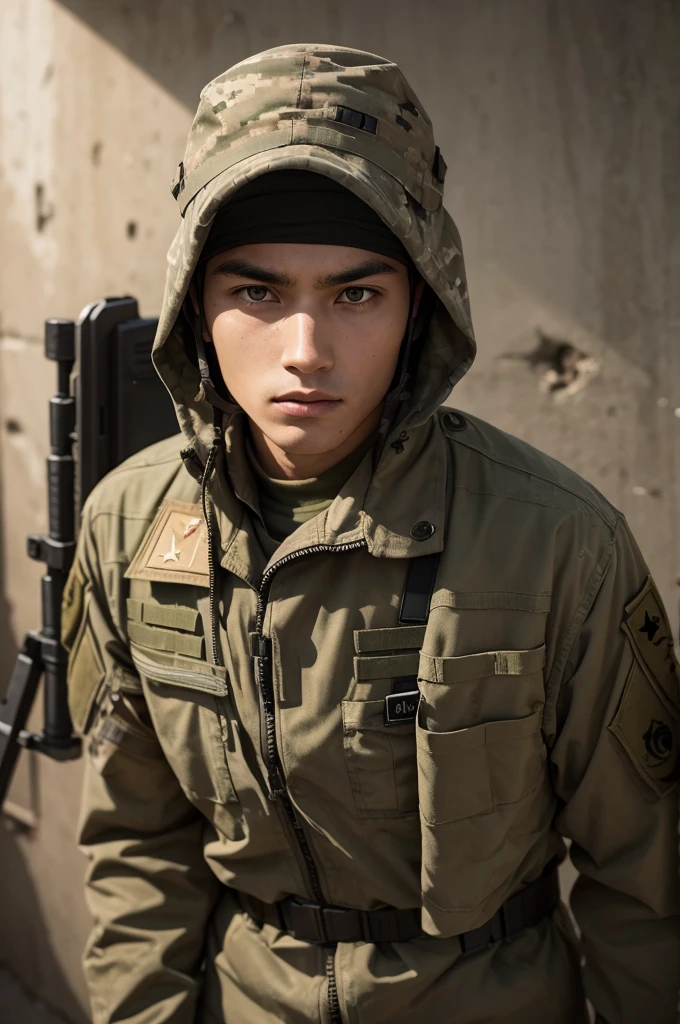A soldier in a war