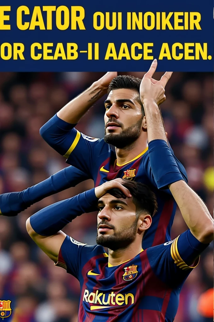 Create an ad announcing that Barca signs a new player