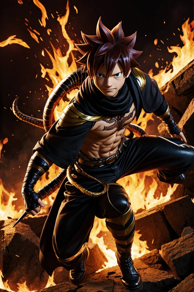 Natsu dragneel con simbionte venom