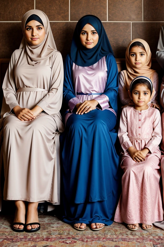 Husband wife Muslims 5 daughters