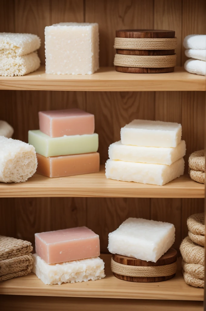 Facial soaps made from natural products