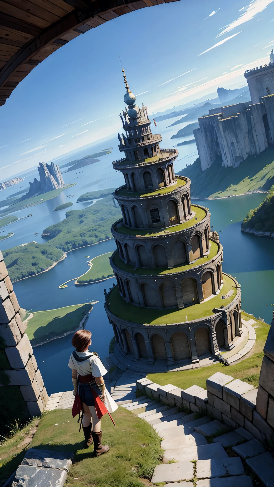 Final Fantasy world. beautiful. City
