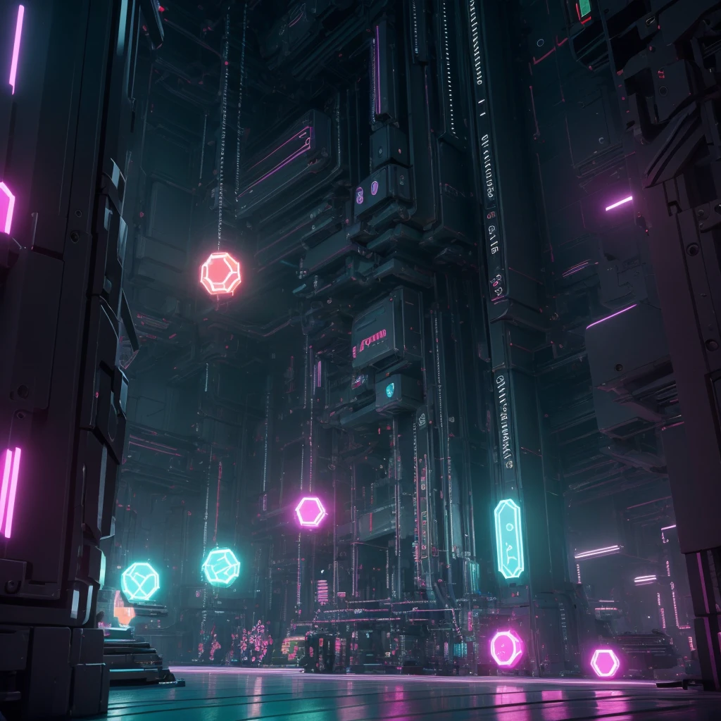 Neon", "Streamlined", "Machines", "Gears", "Cyberpunk"
"Angular", "Robotic", "Synthetic", "Minimalistic", "Abstract" , "Vivid colors", "High contrast", "Metallic", "Fluorescent", "Polygons", "Circles", "Triangles", "Cubes", "Spheres"