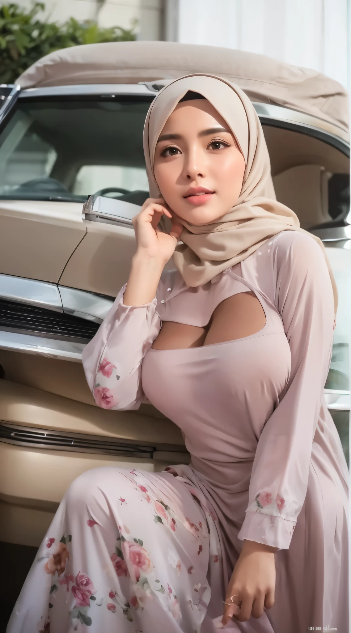 Hijab big breast realistic