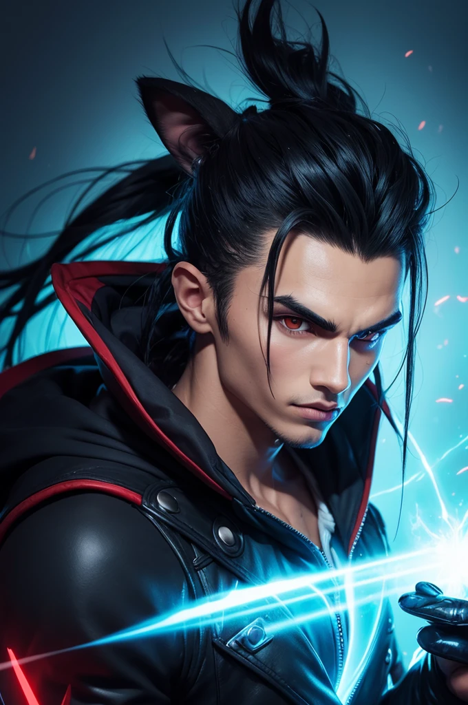 A ferret that looks like Kayn from League of Legends