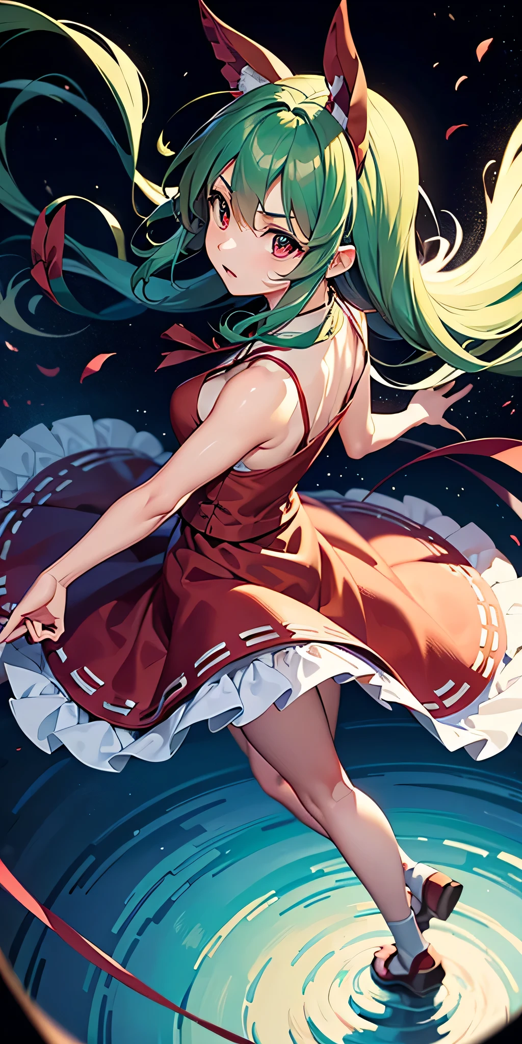 solo 1 girl view, TouHou Legend of Fairy Souls is an action game developed and published by LFCat Studio for PC. An adventure in which we control the young Reimu, which due to a curse has been transformed into Kedama, a little ball of hair, having to fight waves of enemies from an isometric perspective with both ranged attacks and hand-to-hand combat, being able to turn into different monsters, random angle.,(all realistic intricate details)